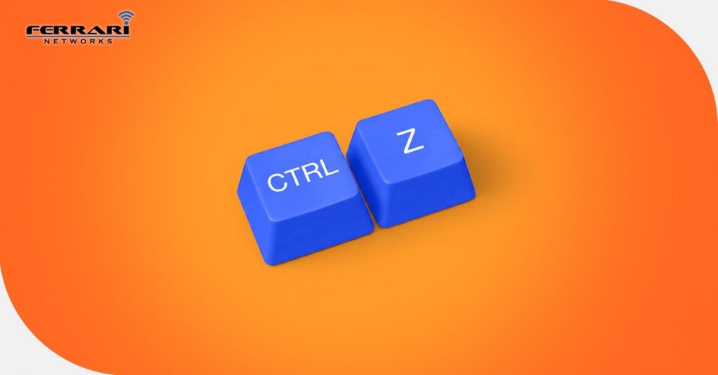 CTRL and Z keyboard keys representing recovery after a business disruption